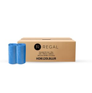 Regal Everyday 120L Bin Liner, Roll of 25 x 8 - Blue